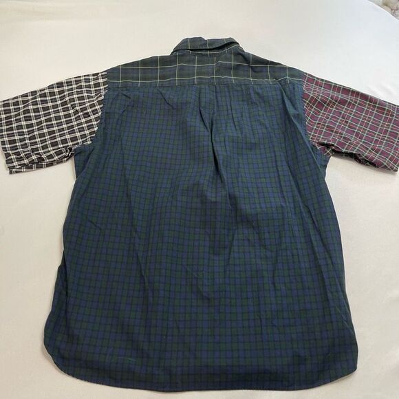 Brooks Brothers Country Club Plaid Colorblock Button Up Shirt Size Large - Picture 4 of 5